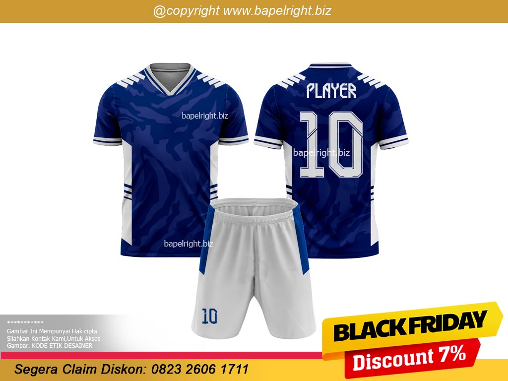 Jersey Biru Putih